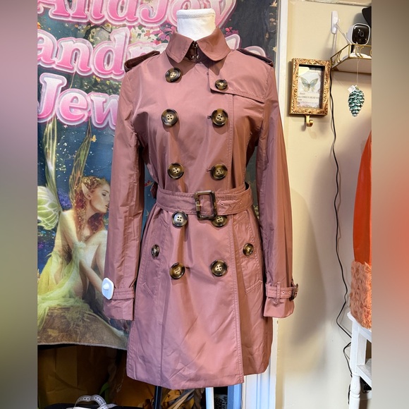 Burberry Jackets & Blazers - Burberry Mauve Trench Coat